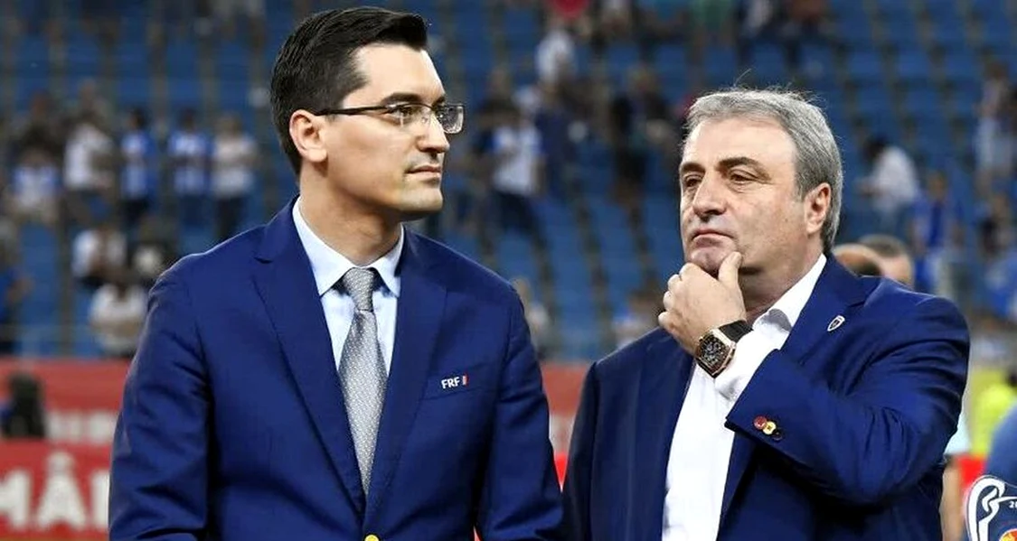 Burleanu și Stoichiță, conducătorii fotbalului românesc. Foto Sportpictures 