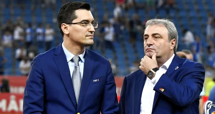 Burleanu și Stoichiță, conducătorii fotbalului românesc. Foto Sportpictures 