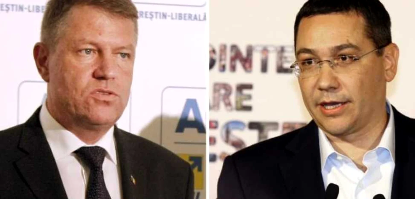 Klaus Iohannis şi Victor Ponta FOTO Adevărul