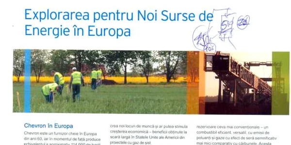 Documentul cu harta zonelor ce ar avea zacaminte de gaz de sist