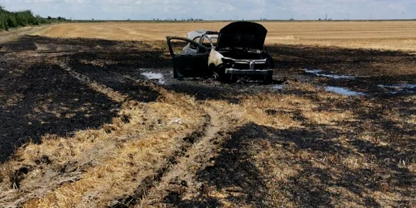 masina Politie incendiu FOTO Vremea Noua