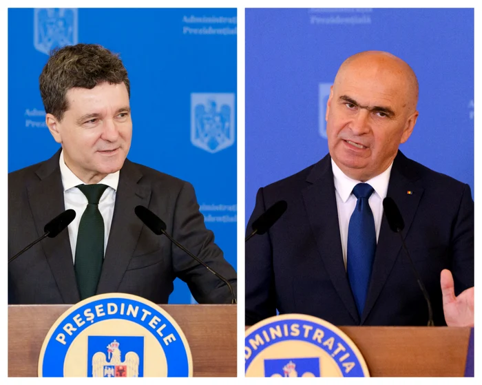 Premierul dorit de Nicușor Dan este Ilie Bolojan FOTO Mediafax / Colaj