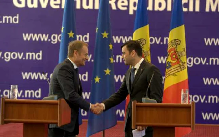 donald tusk chiril gaburici 28 aprilie 2015 FOTO Alexandru Tarlev