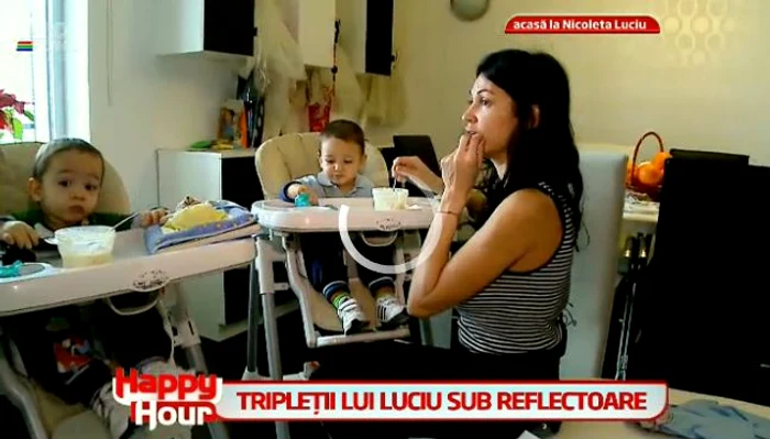 Catalin Maruta a avut grija de tripletii Nicoletei Luciu