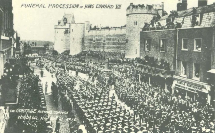 London Royalty King Edward VII Funeral Procession passing through Windsor May 20th 1910 jpg jpeg