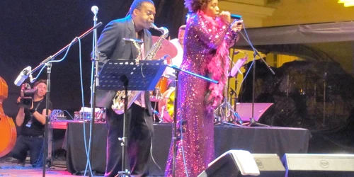 Macy Gray şi David Murray în concert la Timişoara Foto