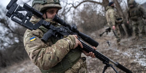  Un soldat ucrainean dintr-o unitate de lunetiști în regiunea Harkov FOTO Profimedia - razboi în Ucraina