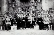 Primirea delegației române la Chișinău, 27 martie 1918 (© Colecția „Fotografii”, Muzeul Militar Național „Regele Ferdinand I”)