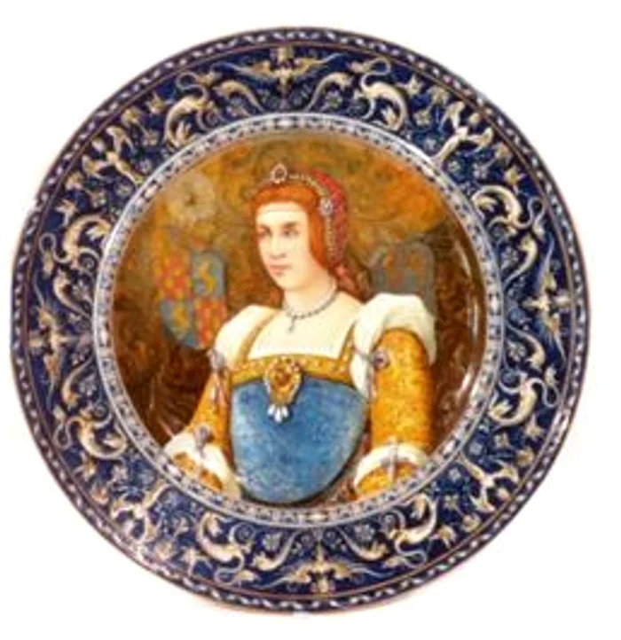 Platou decorativ
Atelier Ginori,  Florenta,  Italia
Faianta pictata
4/4 sec. XIX
