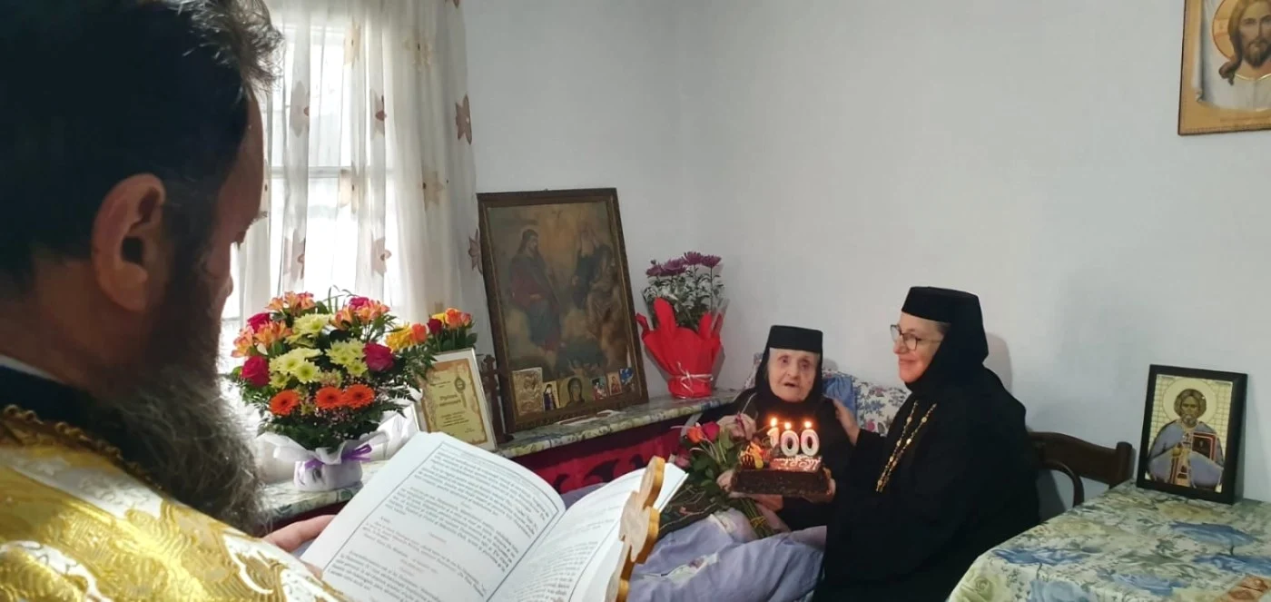 Venerabila măicuţă a cunoscut şi prigoana comunistă FOTO Centrul Spiritual Văratec