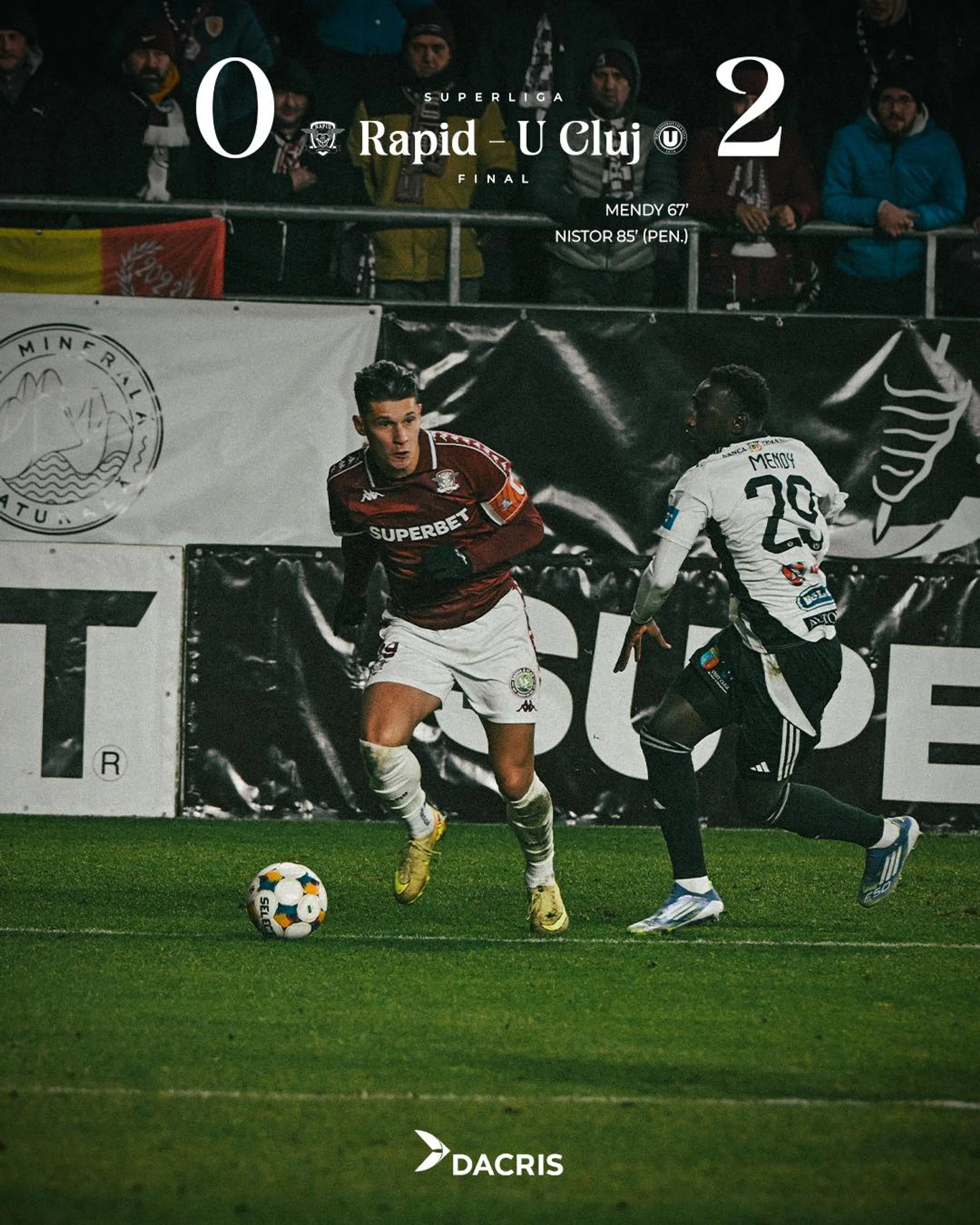 Giuleștenii se afundă tot mai mult. Rapid, executată acasă, ratează șansa de a urca pe primul loc