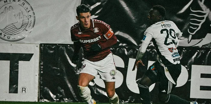 Alex Dobre, inexistent în partida cu Universitatea Cluj. Foto Facebook FC Rapid