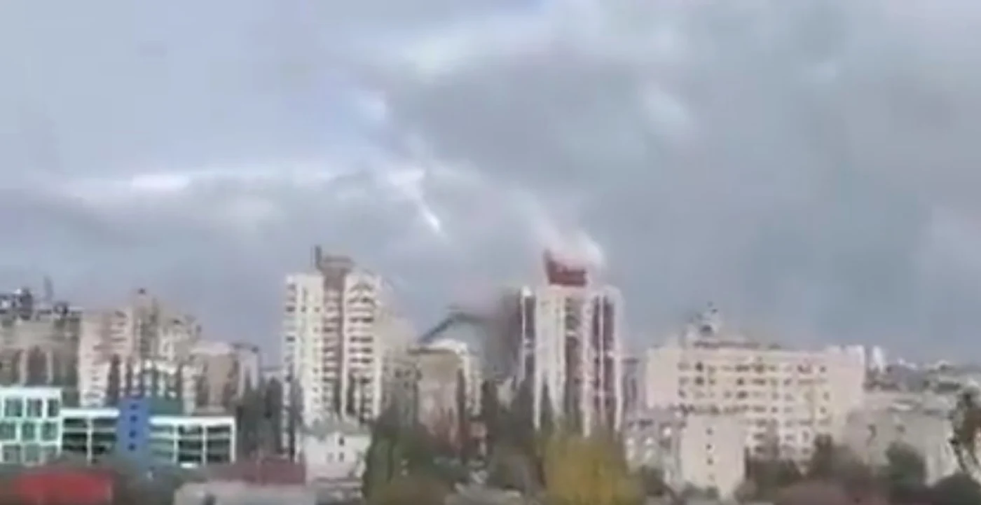 Clădire bombardată în Belgorod FOTO Twitter