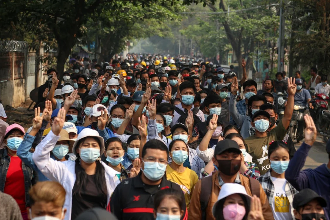 Proteste în Myanmar