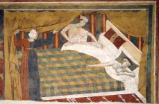 Memmo di Filippuccio   Profane love scenes  The spouses retired to bed   Google Art Project webp