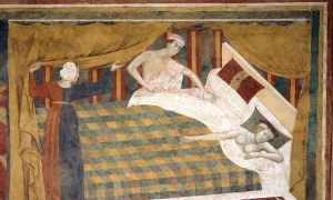 Memmo di Filippuccio   Profane love scenes  The spouses retired to bed   Google Art Project webp