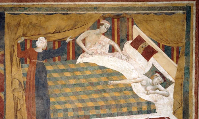 Memmo di Filippuccio   Profane love scenes  The spouses retired to bed   Google Art Project webp
