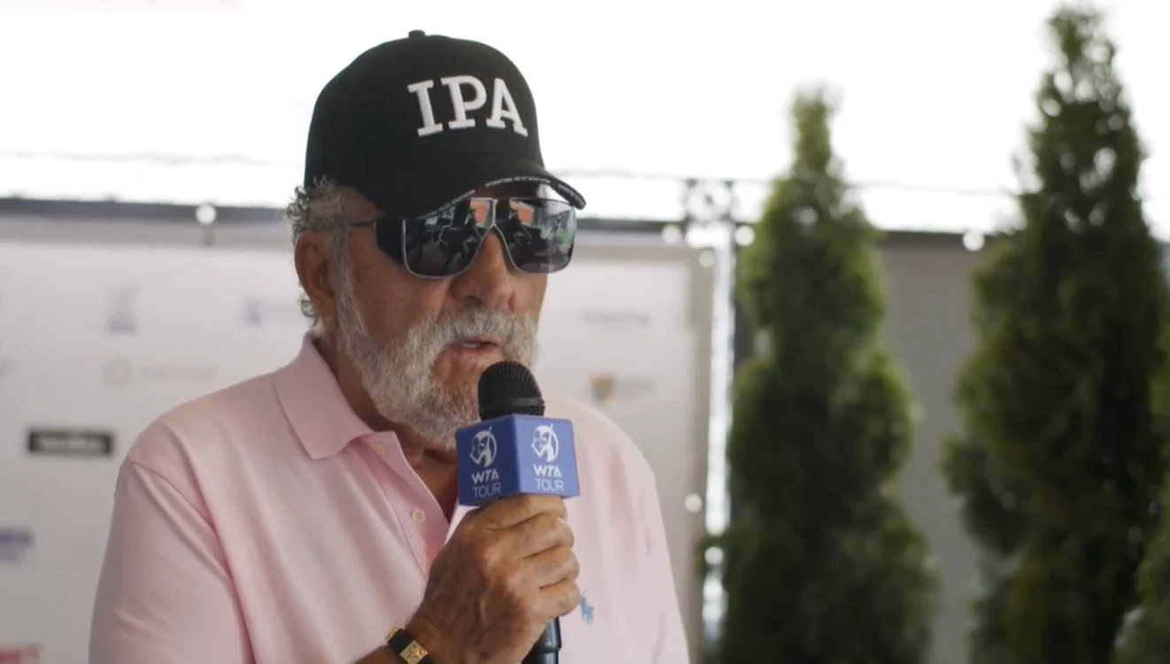 Ion Ţiriac a venit la Winners Open, turneul WTA organizat la Cluj-Napoca. FOTO: Captură video