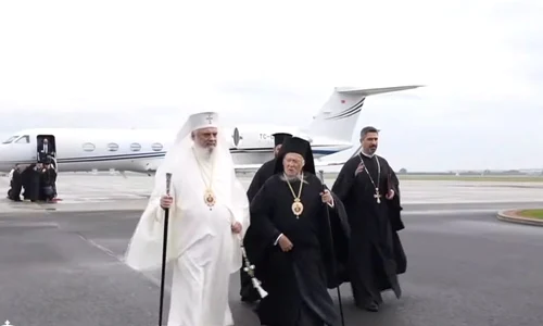 Patriarhul Ecumenic Bartolomeu I, la București pentru Sfințirea Catedralei Naționale (© Captură video Trinitas TV)