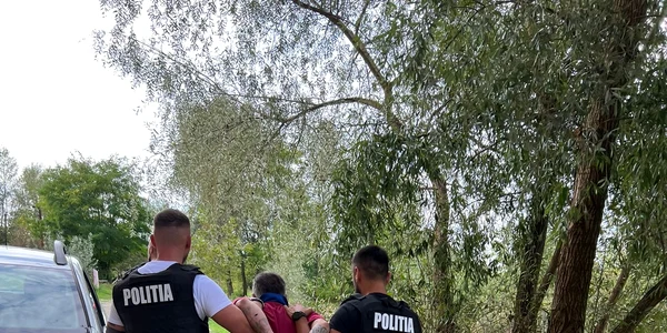 Reținerea unui suspect de către Poliția din Sibiu Foto IPJ Sibiu jpeg
