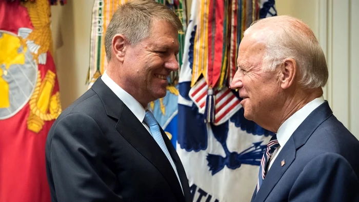 Preşedintele României, Klaus Iohannis, l-a felicitat pentru victorie pe Joe Biden Foto: Administrația prezidențială