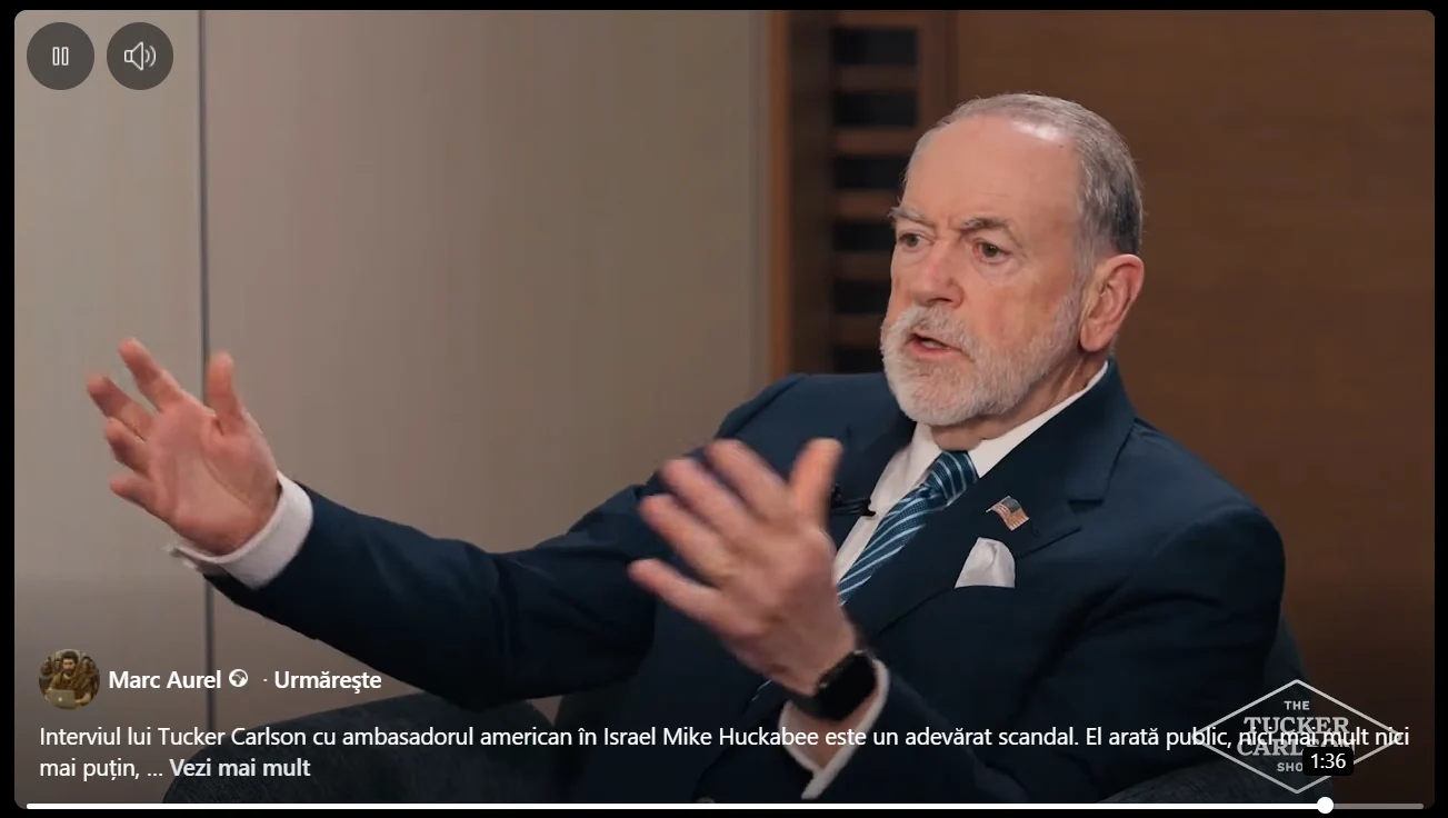 Ambasadorul american Mike Huckabee susține că Israelul ar avea „drept biblic” asupra unei mari părți din Orientul Mijlociu: „Ar fi în regulă dacă l-ar lua pe tot”