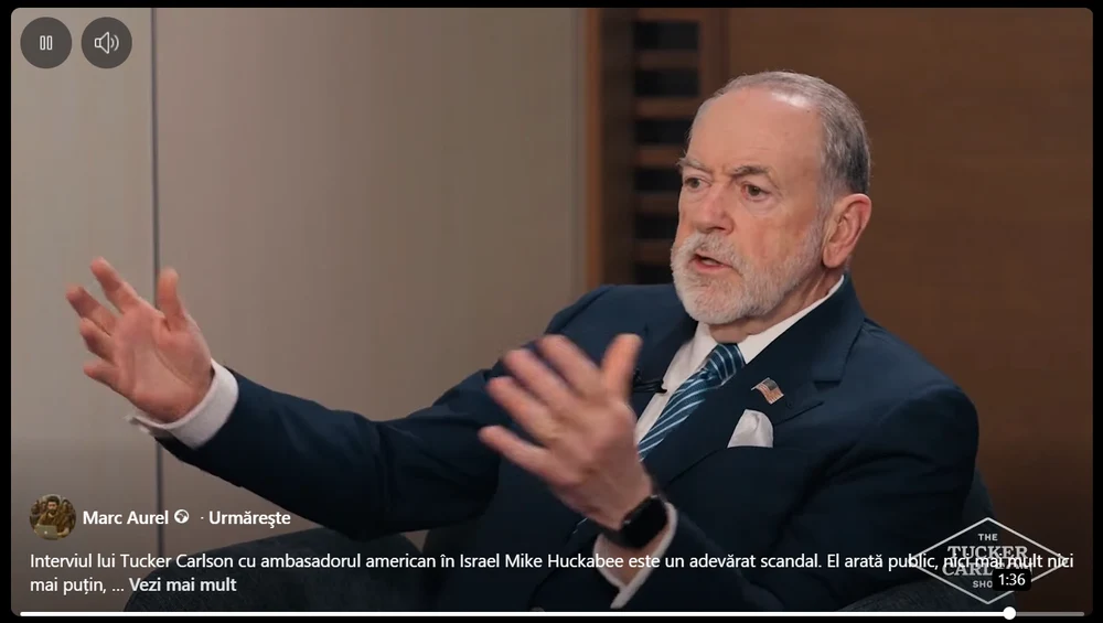 Ambasadorul american Mike Huckabee susține că Israelul ar avea „drept biblic” asupra unei mari părți din Orientul Mijlociu: „Ar fi în regulă dacă l-ar lua pe tot”
