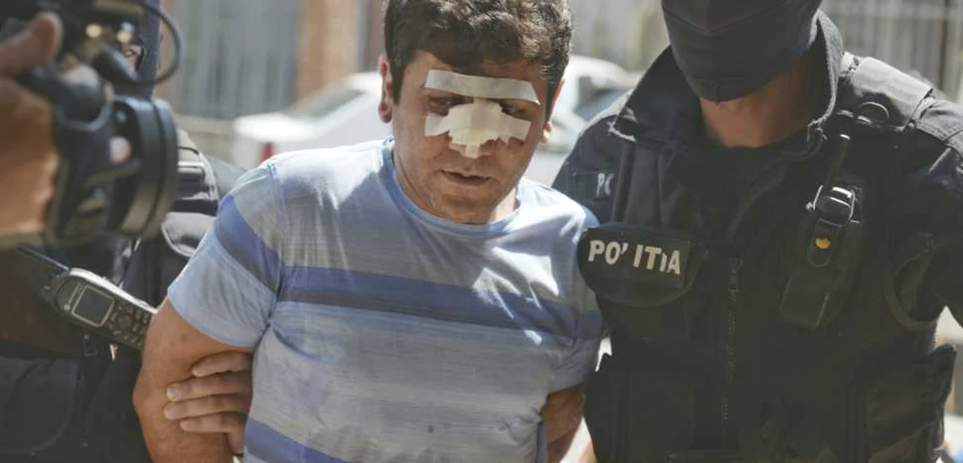 Abdullah Atas turc, la momentul arestării după uciderea unui polițist. FOTO Mediafax