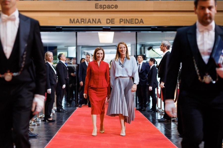 Maia Sandu s-a întâlnit la Strasbourg cu Roberta Metsola și Kaja Kallas. Despre ce au discutat 