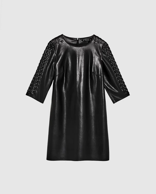 Rochie de piele, ZARA, 199,90 lei jpg jpeg