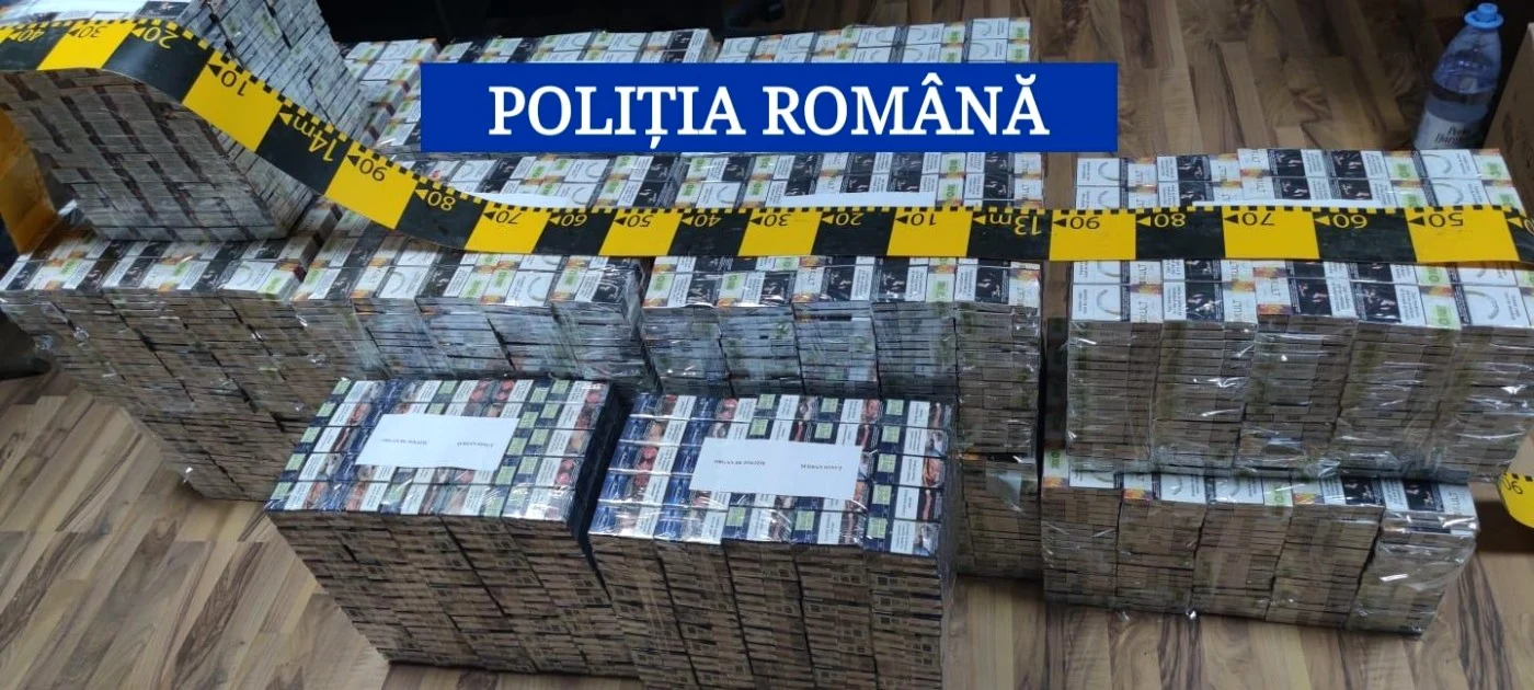 Marfa de contrabandă a fost confiscată de poliţişti FOTO IPJ Călăraşi