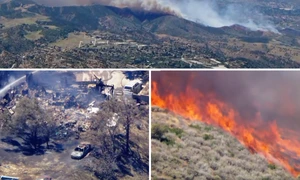incendiu in apropierea los angelesului, in sami valley foto captura video x @intel nova png