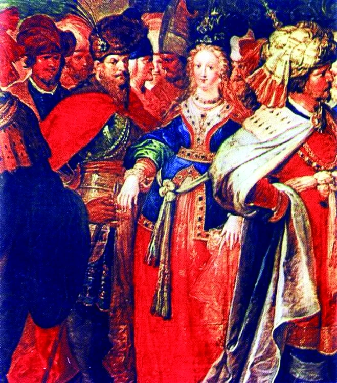 Mihai Viteazul Franz Franken Mihai Viteazul Si domniTa Florica detaliu din tabloul Croesus jpg jpeg