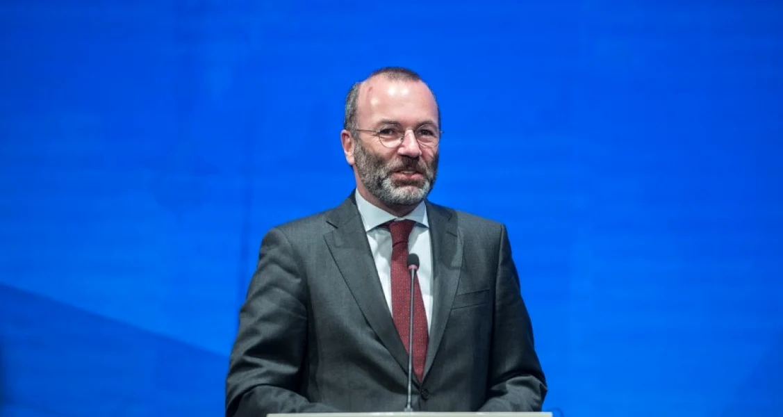 Șeful PPE se află la Burești înn contextul Congresului formațiunii FOTO AFP 