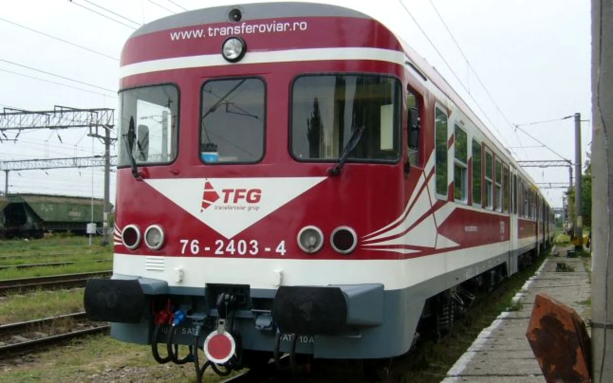 Tren aparţinând SC Transferoviar Călători SRL Foto: arhivă
