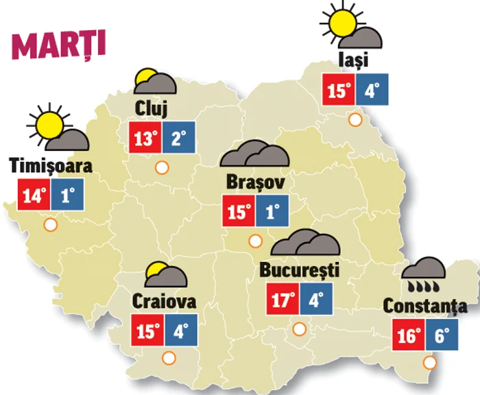 În prima zi de primăvară vremea va fi destul de caldă, numai bună pentru plimbare