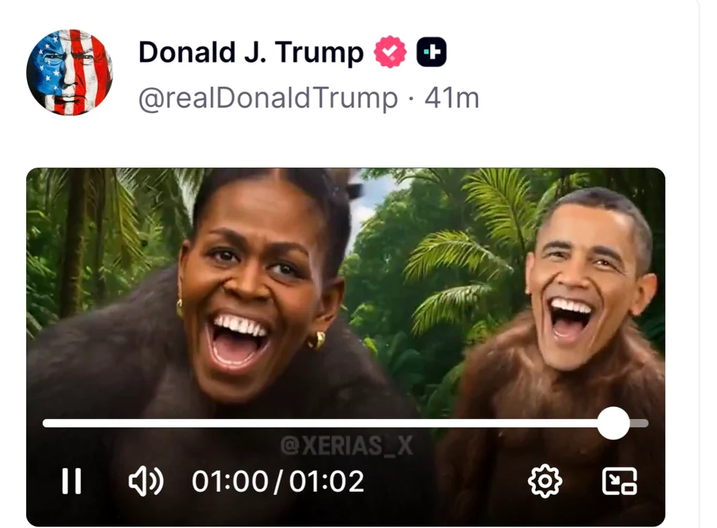 FOTO Captură video Truth Social / Donald Trump