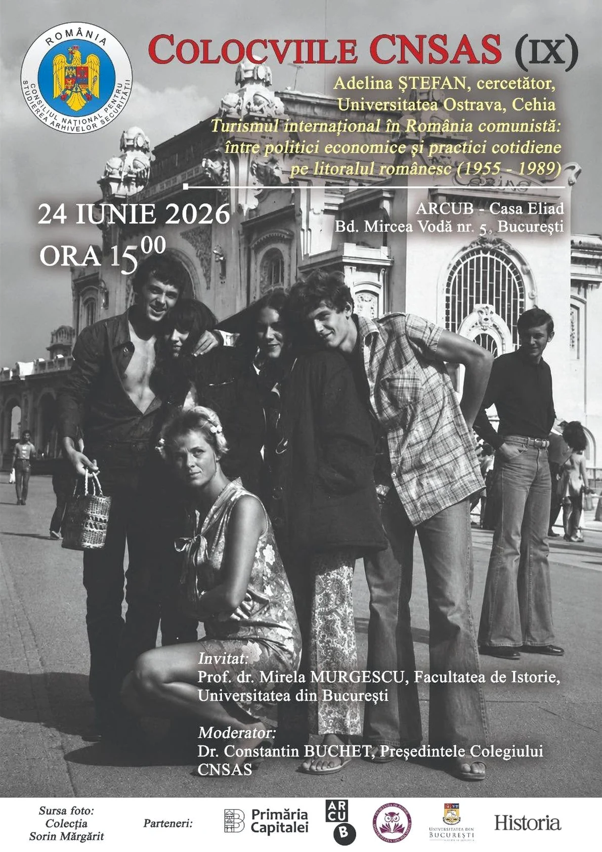 Colocviile CNSAS: „Turismul internațional în România comunistă: între politici economice și practici cotidiene pe litoralul românesc (1955–1989)”