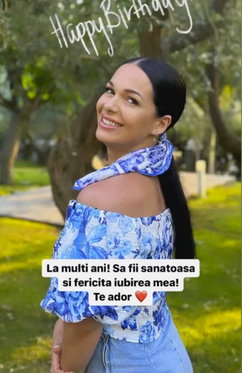 Mesajul transmis de iubitul Deei Maxer. Sursă: Instagram