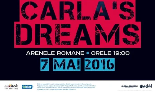 Trupa Carla's Dreams are multe concerte în România, dar acesta este primul de o asemenea amploare jpeg