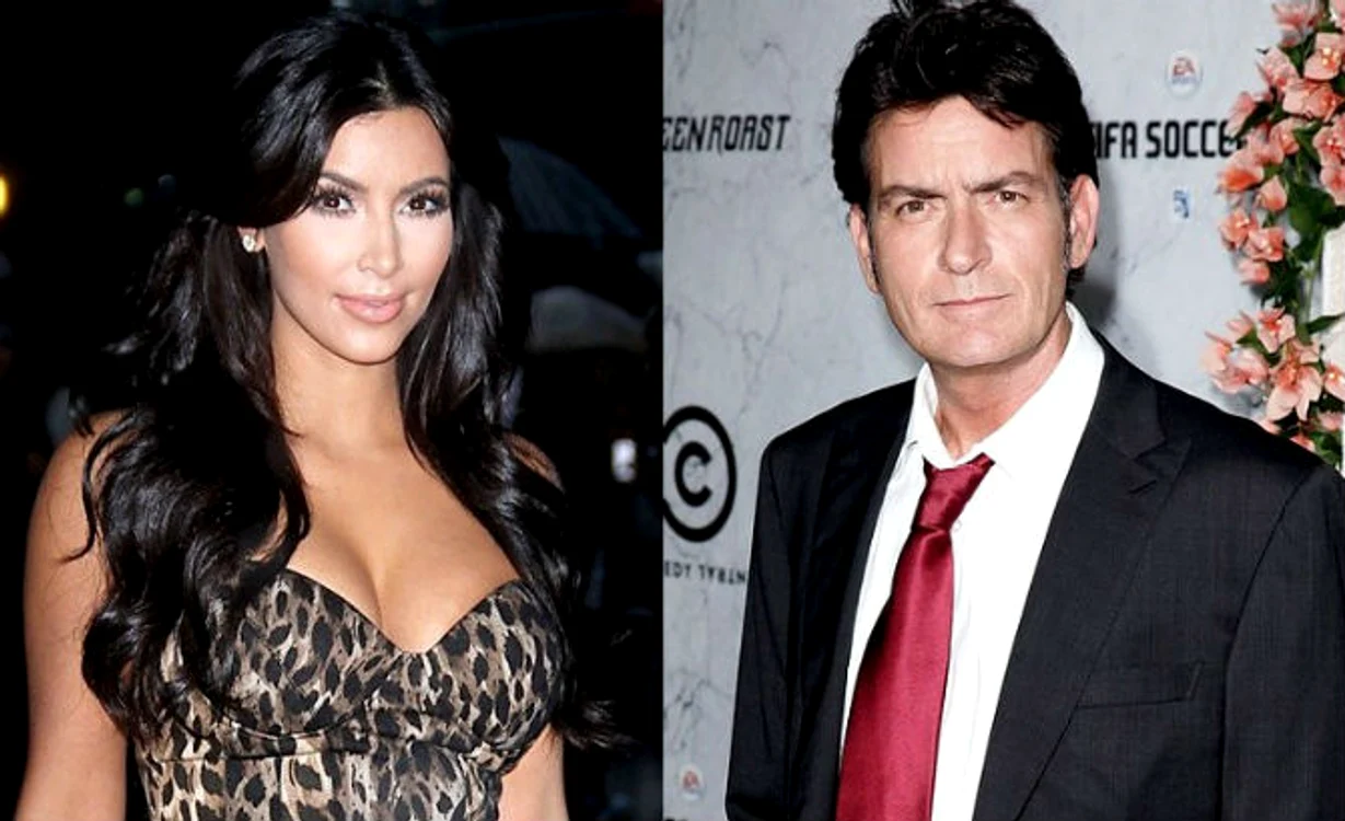 Charlie Sheennu prea o are pe Kim Kardashian la suflet