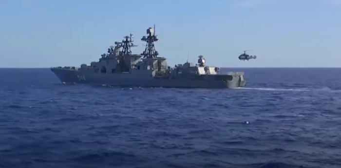 Flota Pacifică a Rusiei desfăşoară exerciţii militare în Oceanul Pacific FOTO captură You Tube