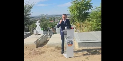 Mario De Mezzo conferinta în cimitir captură Facebook Mario De Mezzo jpg