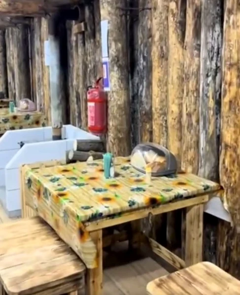 Cantina este a unei brigăzi ucrainene. Foto Captură video X/War Translated 