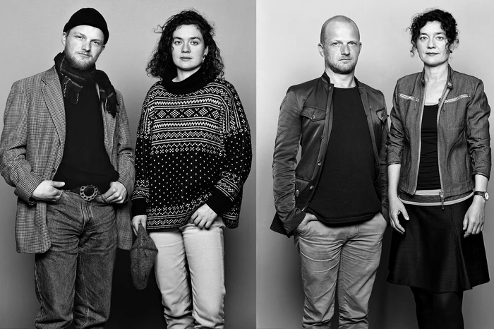 Aceiași Carole și Serge, fotografiați în 1997 (stânga) și 2014 (dreapta)foto: Barbara Davatz