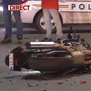 accident capitala motociclist foto captura antena
