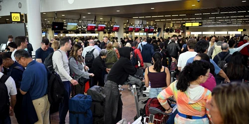 Aglomerație pe Aeroportul din Bruxelles FOTO Profimedia 