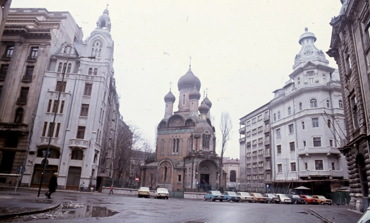 București in jurul anului 1990. Sursa Urbán Tamás  Fortepan 