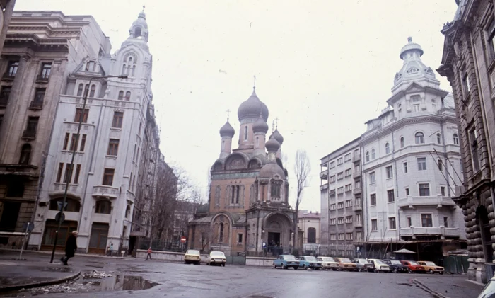 București in jurul anului 1990. Sursa Urbán Tamás Fortepan