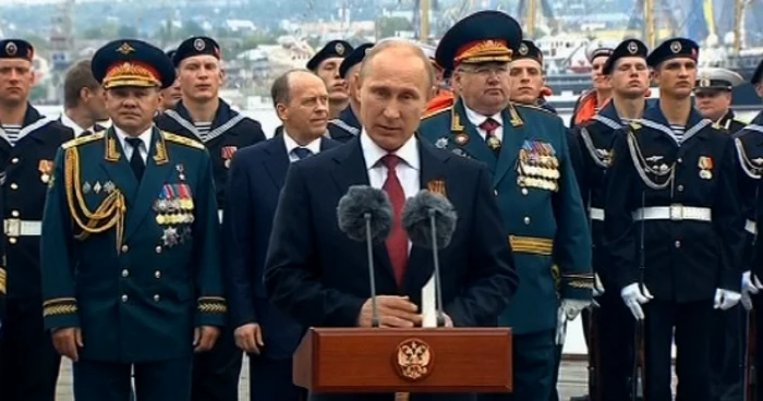 Preşedintele rus Vladimir Putin, pe 9 mai, de Ziua Victorie, în Crimeea